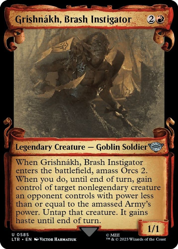 Grishnakh, Brash Instigator (Showcase Scrolls)
