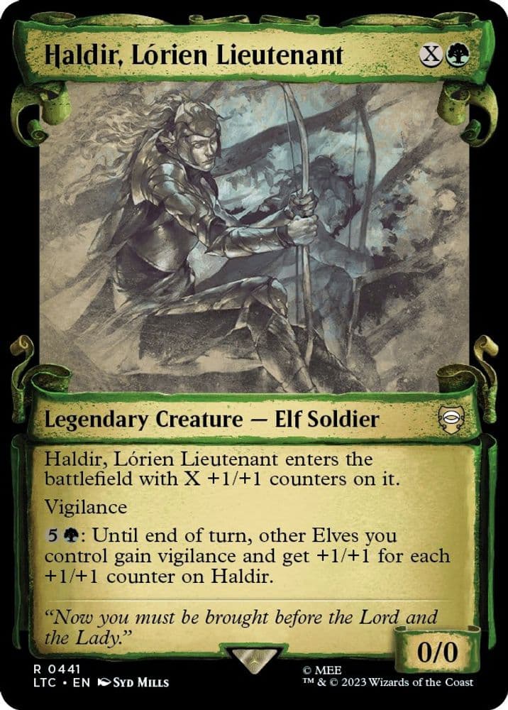 Haldir, Lorien Lieutenant (Showcase Scrolls)