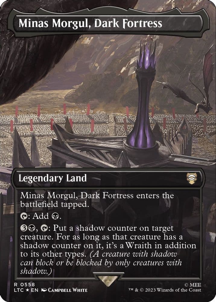 Minas Morgul, Dark Fortress (Borderless · Surge Foil)