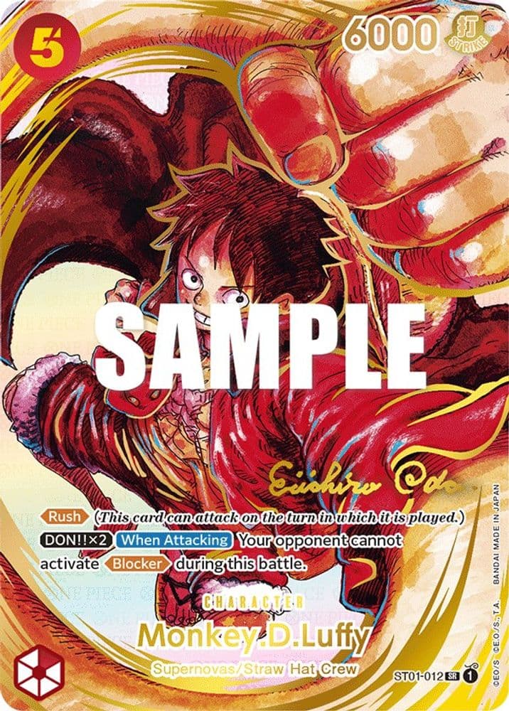 Monkey.D.Luffy (Alternate Art · Gold-Stamped Signature)