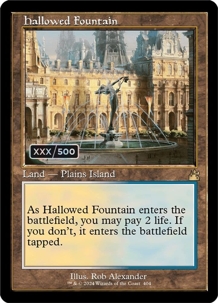 Hallowed Fountain (Retro Frame · Serial Numbered)