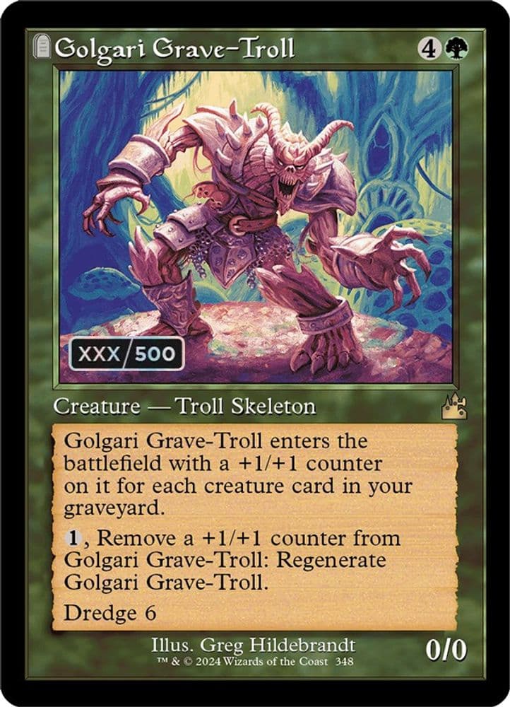Golgari Grave-Troll (Retro Frame · Serial Numbered)