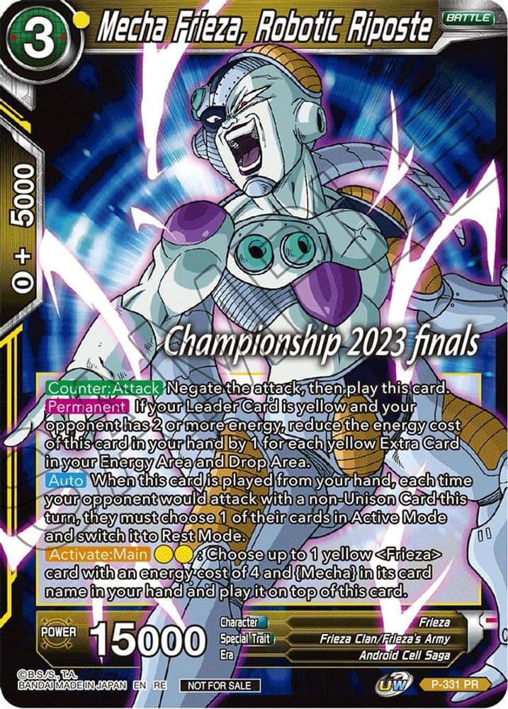 Mecha Frieza, Robotic Riposte (2023 Championship Finals Celebration Pack)