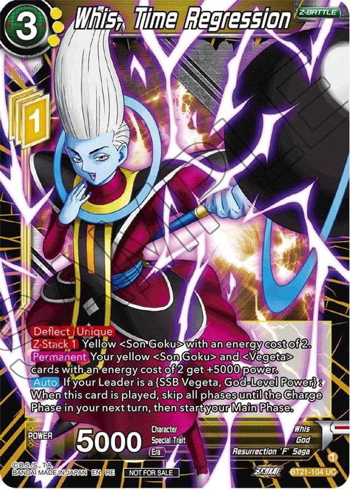Whis, Time Regression (2023 Championship Finals Zenkai Premium Pack)