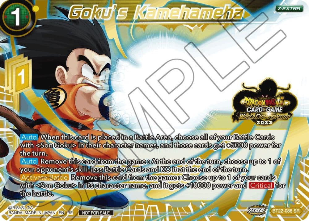 Goku's Kamehameha (2023 World Championship Z-Extra Card Set)