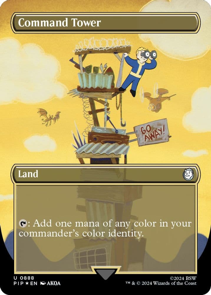 Command Tower (Borderless · Surge Foil)