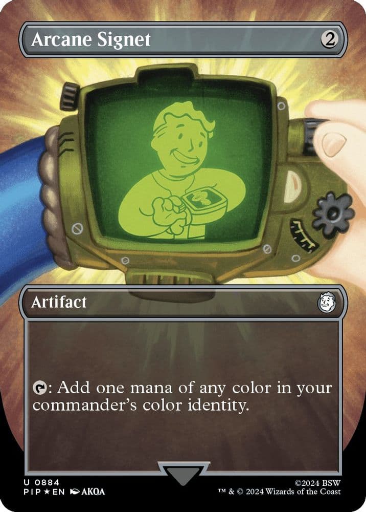 Arcane Signet (Borderless · Surge Foil)