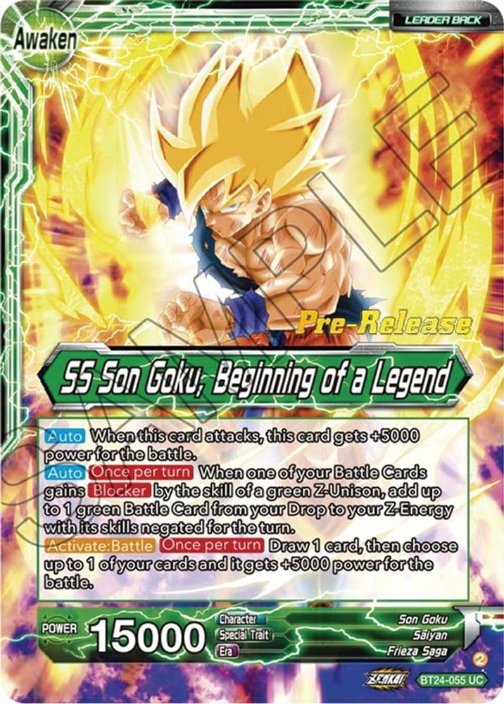 Son Goku // SS Son Goku, Beginning of a Legend (Pre-Release)