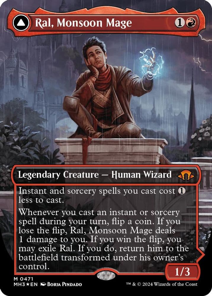 Ral, Monsoon Mage (Borderless) (Textured Foil)