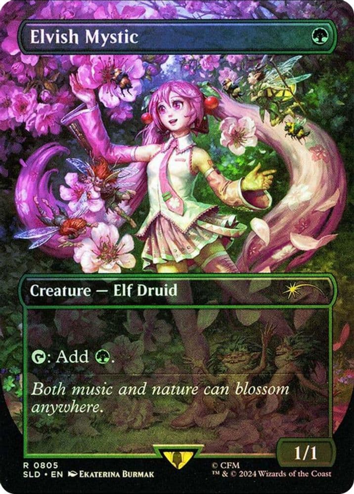 Elvish Mystic (Rainbow Foil)