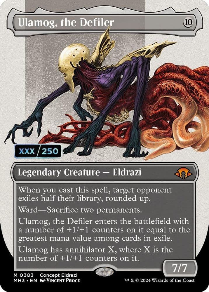 Ulamog, the Defiler (Borderless · Serial Numbered)