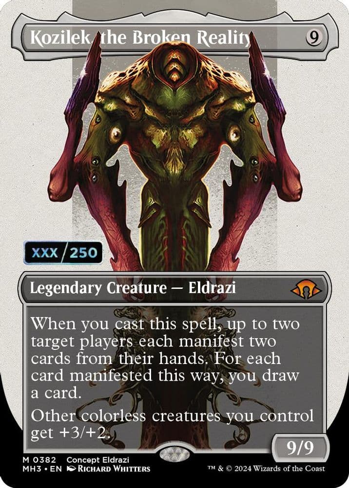 Kozilek, the Broken Reality (Borderless · Serial Numbered)