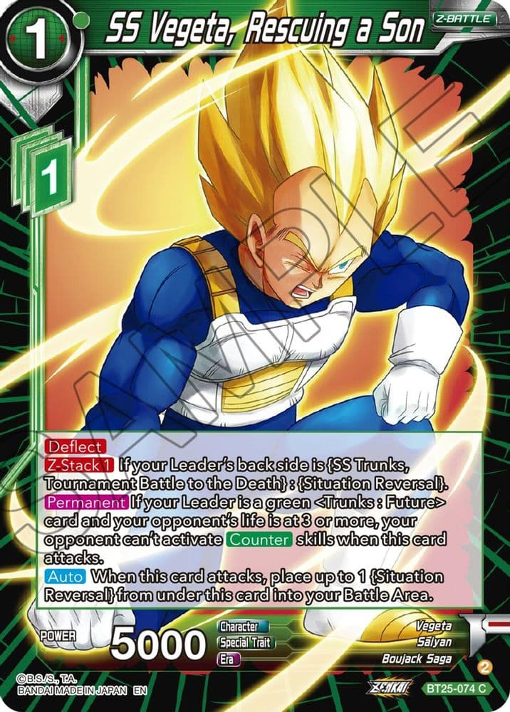 SS Vegeta, Rescuing a Son