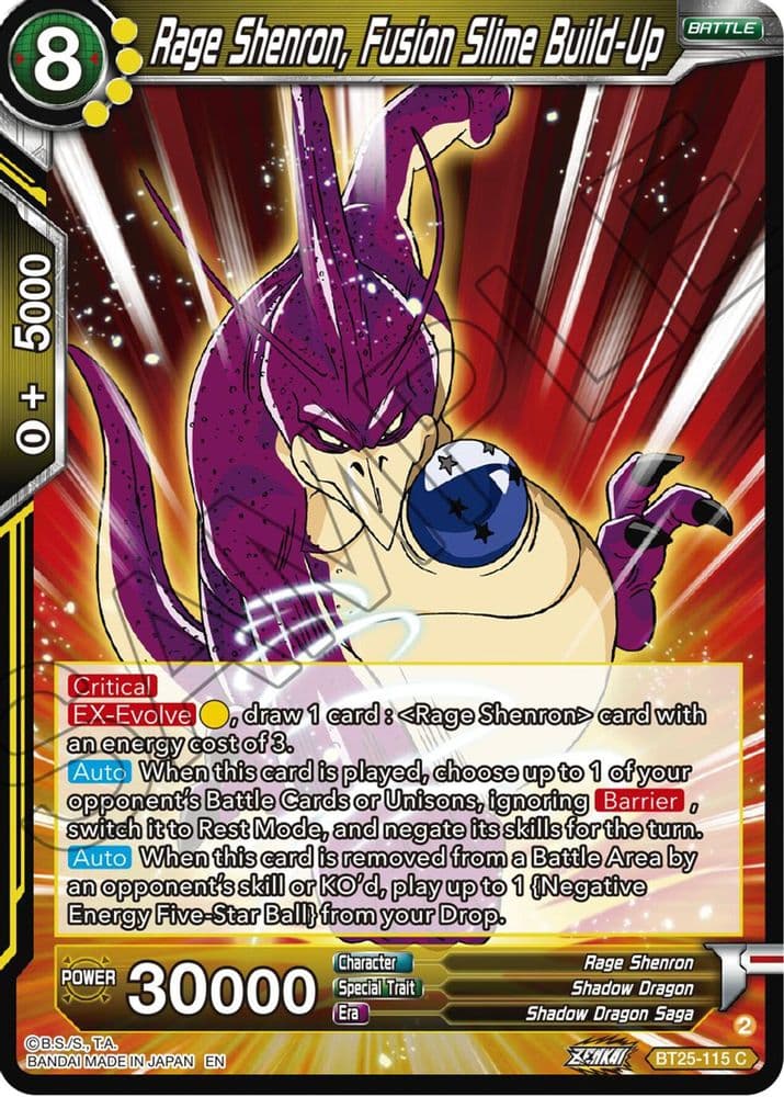 Rage Shenron, Fusion Slime Build-Up