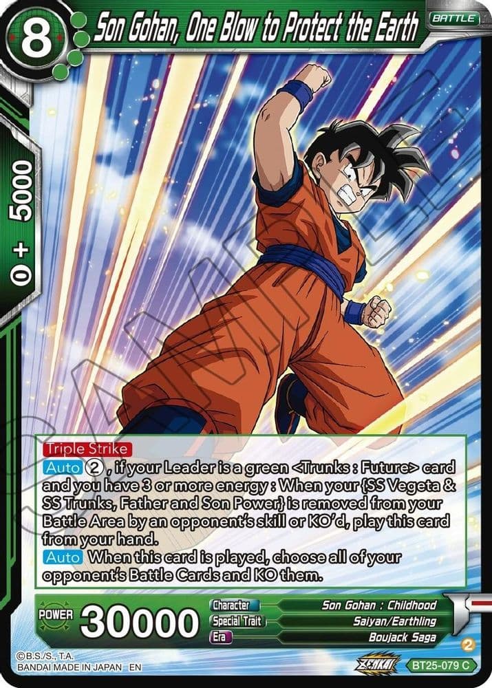 Son Gohan, One Blow to Protect the Earth