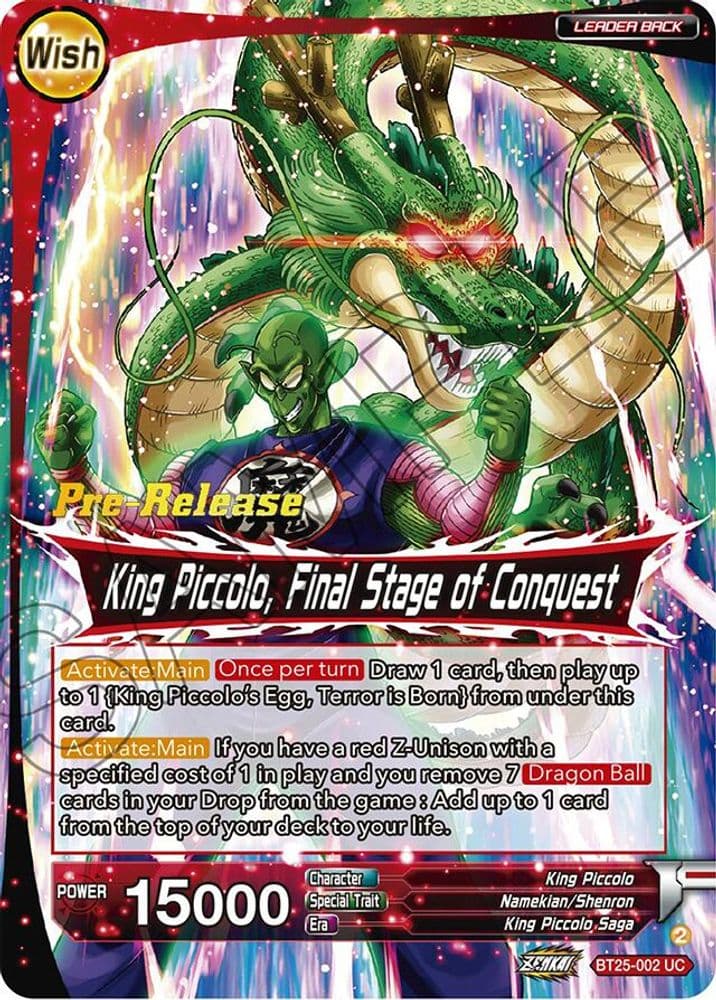 King Piccolo // King Piccolo, Final Stage of Conquest (Pre-Release)