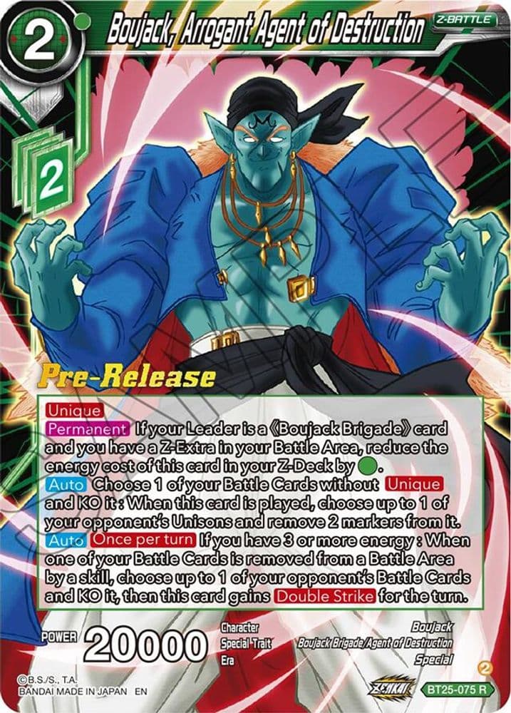 Boujack, Arrogant Agent of Destruction (Pre-Release)