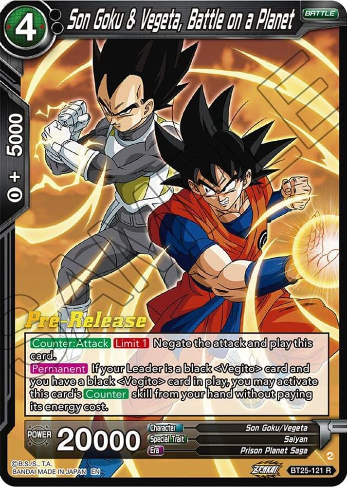 Son Goku & Vegeta, Battle on a Planet (Pre-Release)
