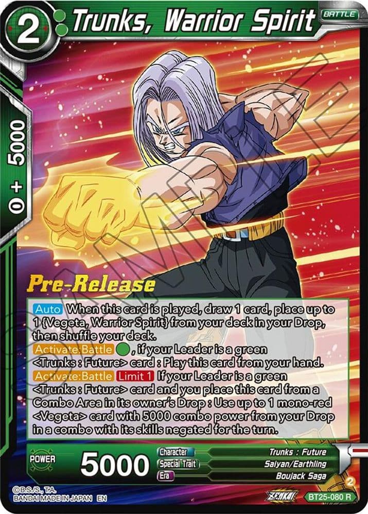 Trunks, Warrior Spirit (Pre-Release)