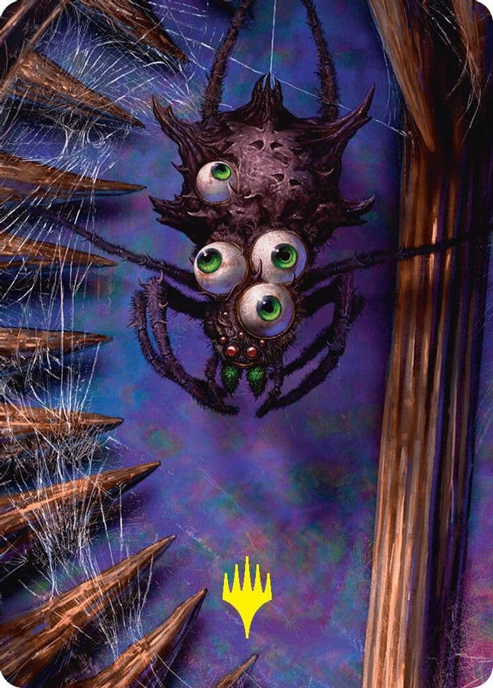 Spider Art Card (Gold-Stamped Planeswalker Symbol)