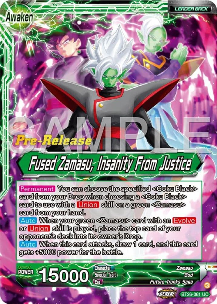 Zamasu // Fused Zamasu, Insanity From Justice (Pre-Release)