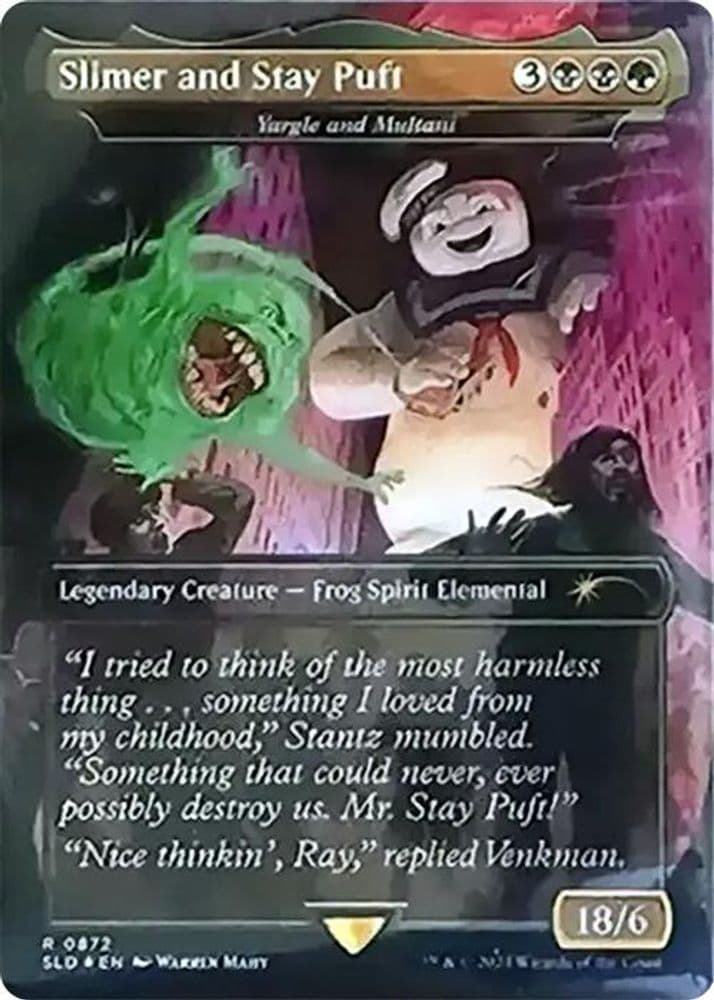 Slimer and Stay Puft - Yargle and Multani (Rainbow Foil)