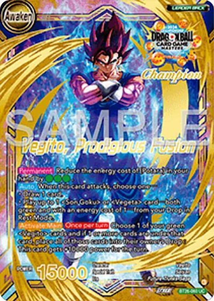 Son Goku & Vegeta // Vegito, Prodigious Fusion (Champion)