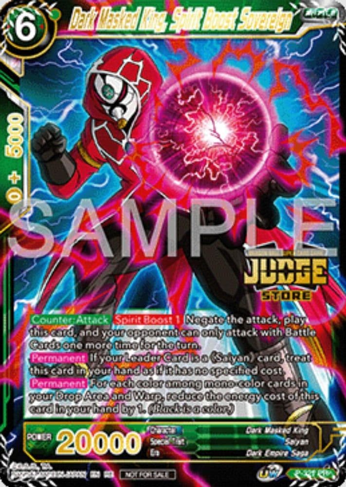 Dark Masked King, Spirit Boost Sovereign (Judge Pack Vol.16 · Store)
