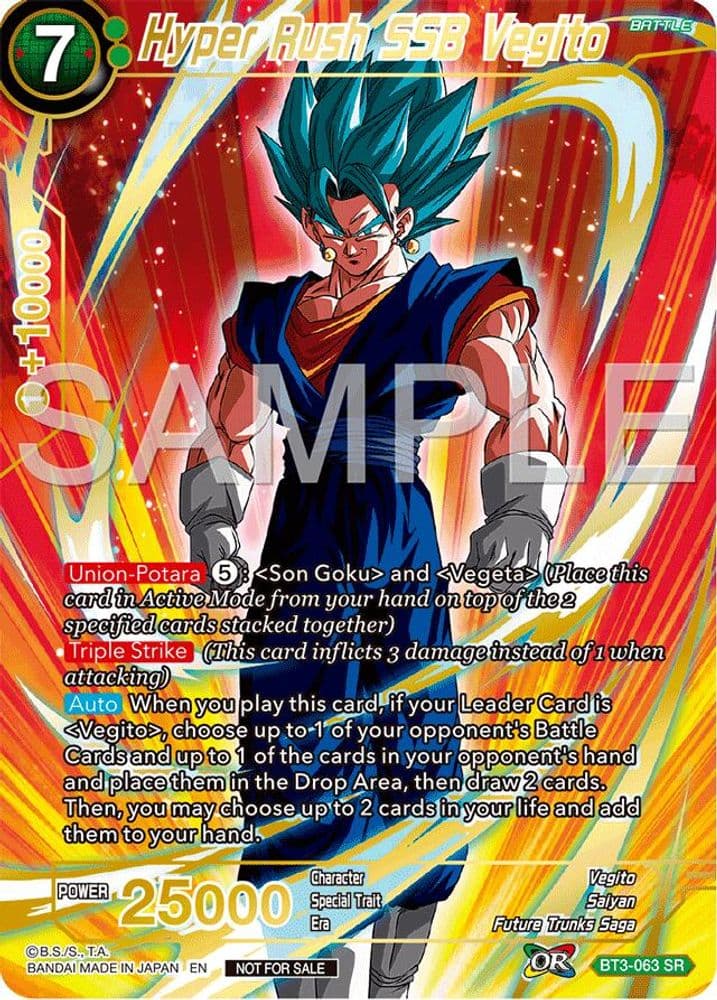 Hyper Rush SSB Vegito (Championship 2024 Finals Pack · Gold Stamped)