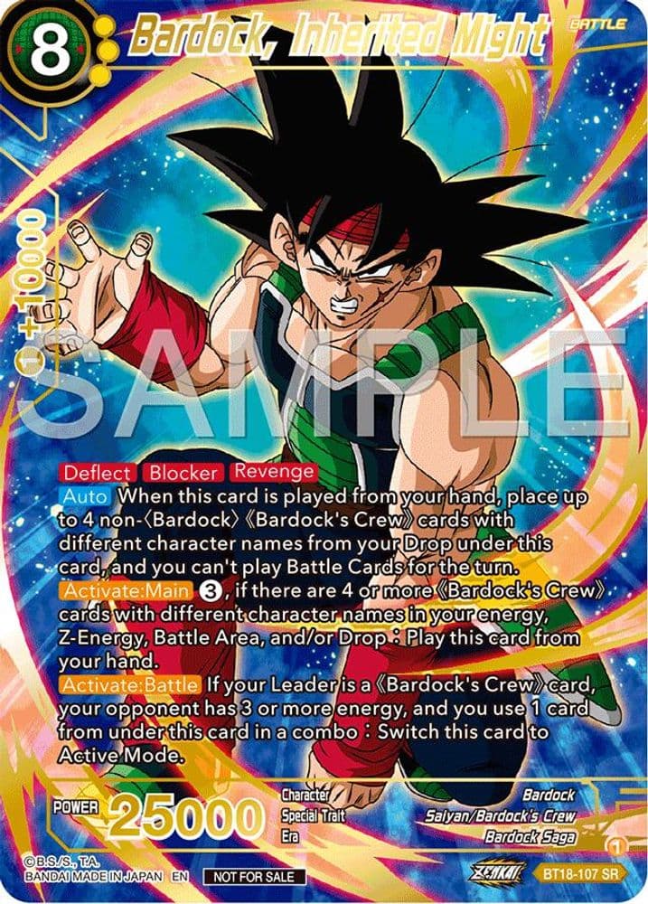 Bardock, Inherited Might (Championship 2024 Finals Pack · Gold Stamped)
