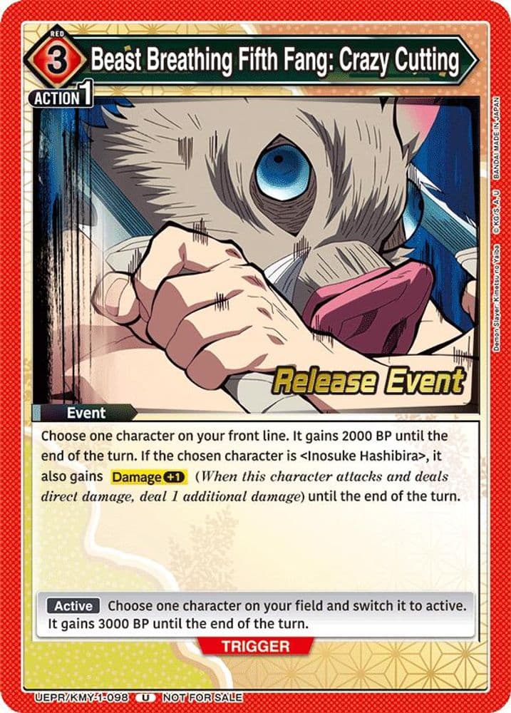 Beast Breathing Fifth Fang: Crazy Cutting (Release Event)