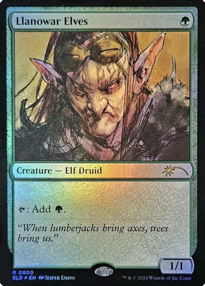 Llanowar Elves (Rainbow Foil)