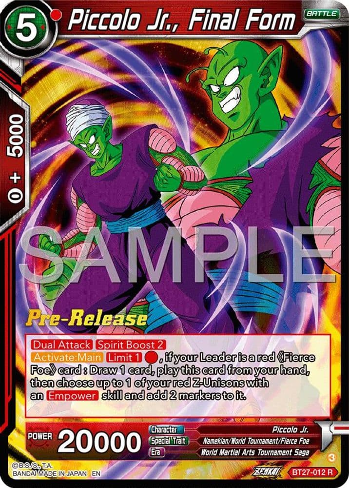 Piccolo Jr., Final Form (Pre-Release)