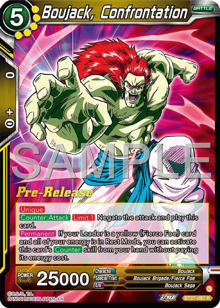 Boujack, Confrontation (Pre-Release)