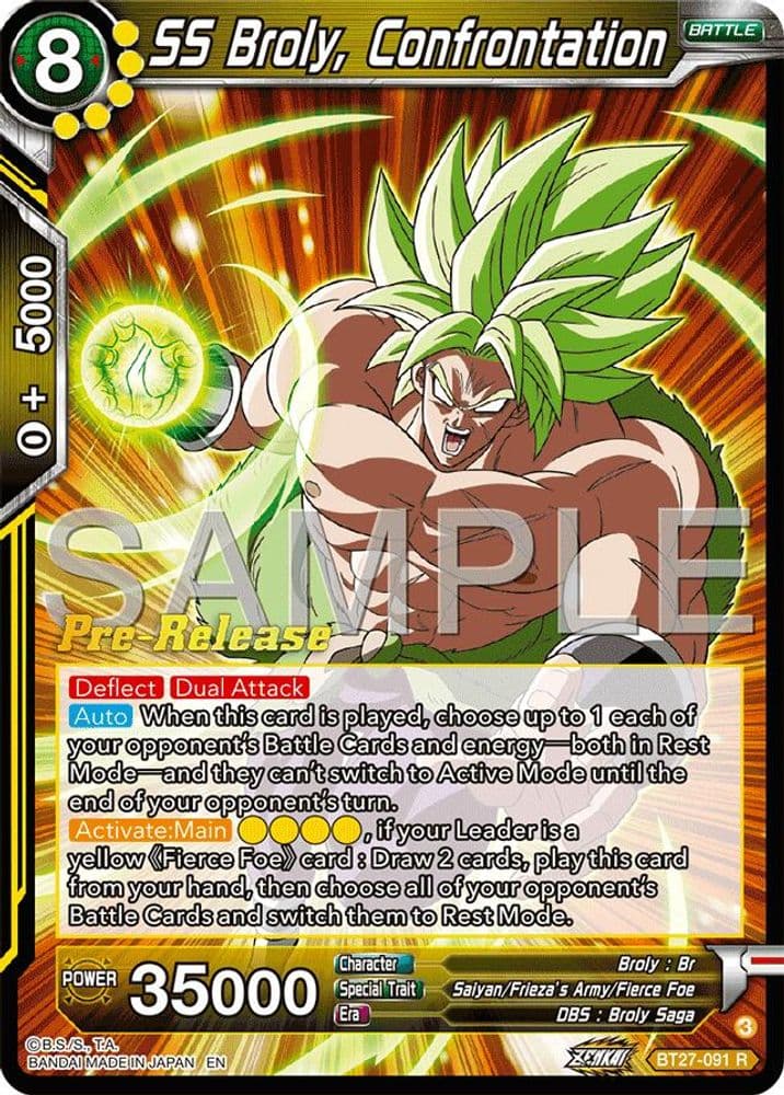 SS Broly, Confrontation (Pre-Release)