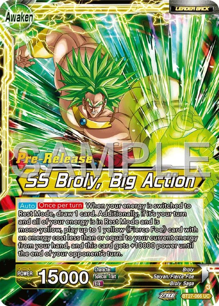 Broly // SS Broly, Big Action (Pre-Release)