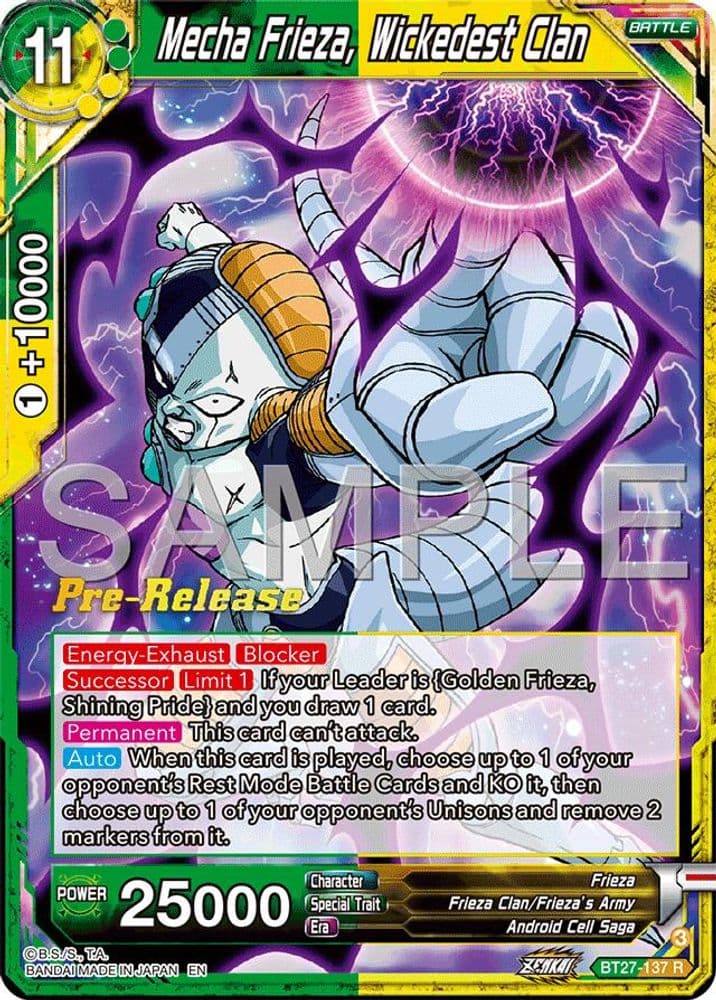 Mecha Frieza, Wickedest Clan (Pre-Release)
