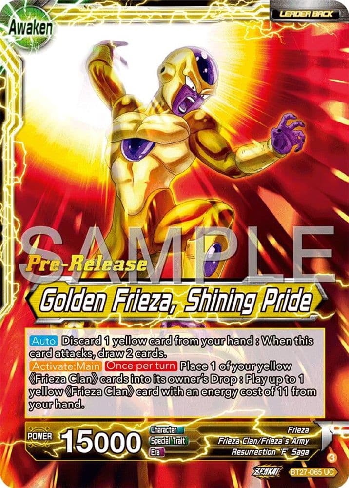 Frieza // Golden Frieza, Shining Pride (Pre-Release)