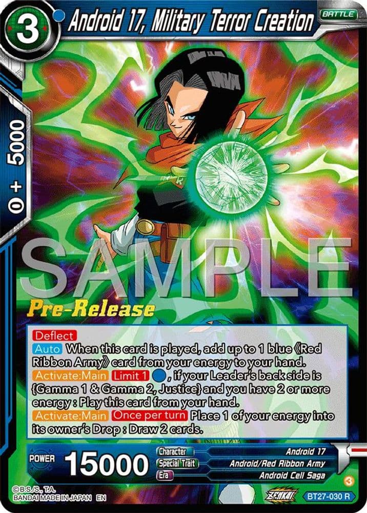 Android 17, Military Terror Creation (Pre-Release)