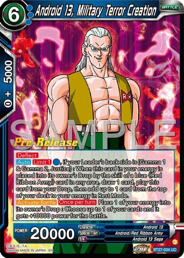 Android 13, Military Terror Creation (Pre-Release)