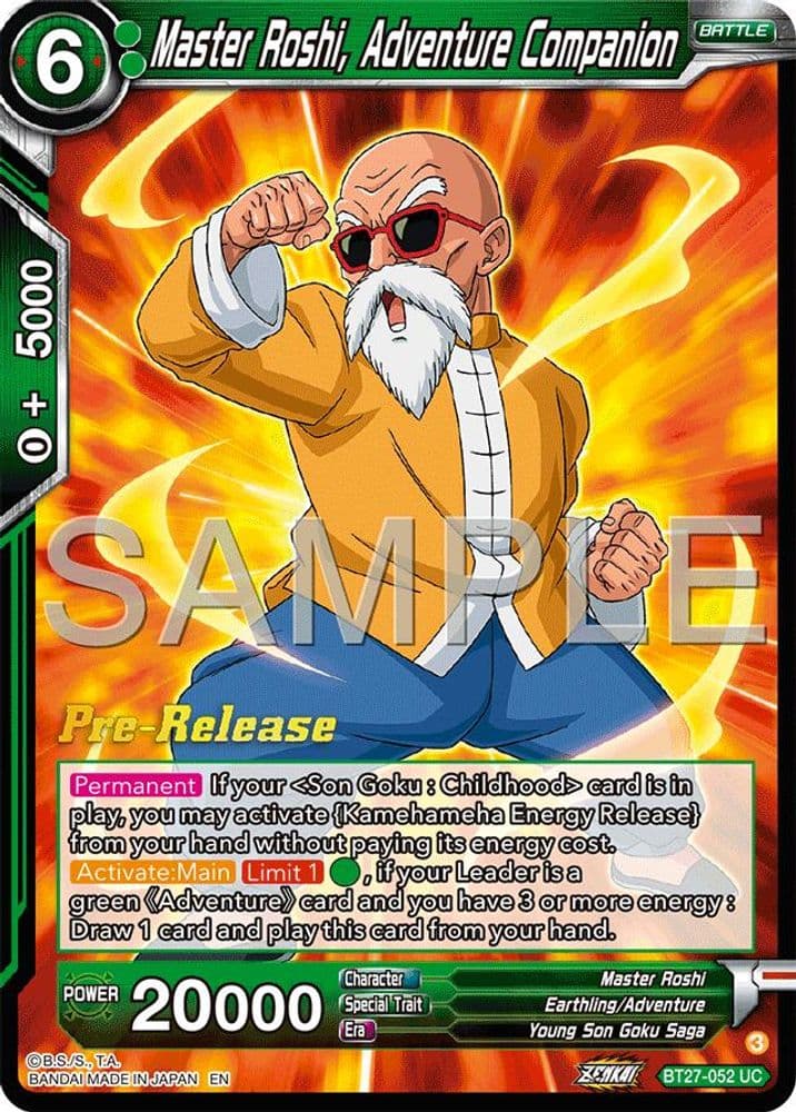 Master Roshi, Adventure Companion (Pre-Release)