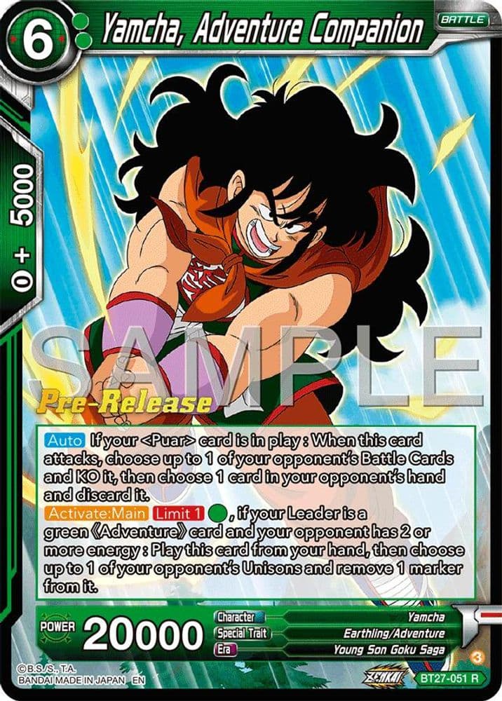 Yamcha, Adventure Companion (Pre-Release)