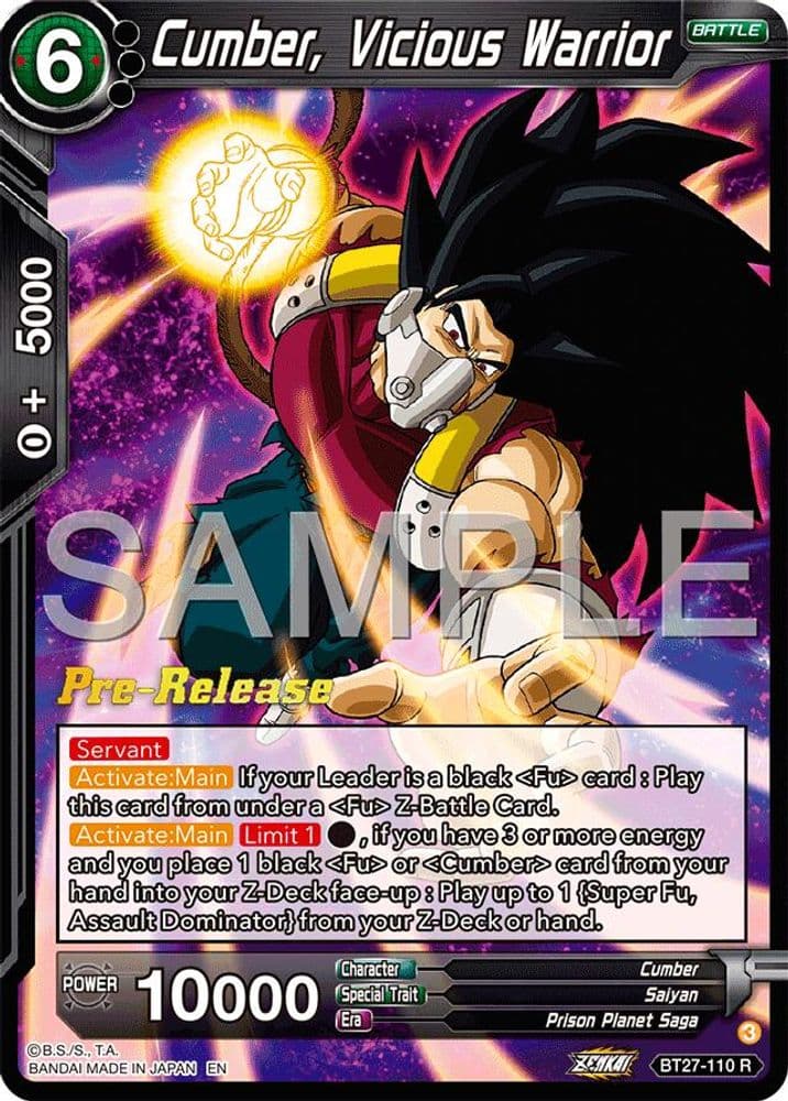 Cumber, Vicious Warrior (Pre-Release)