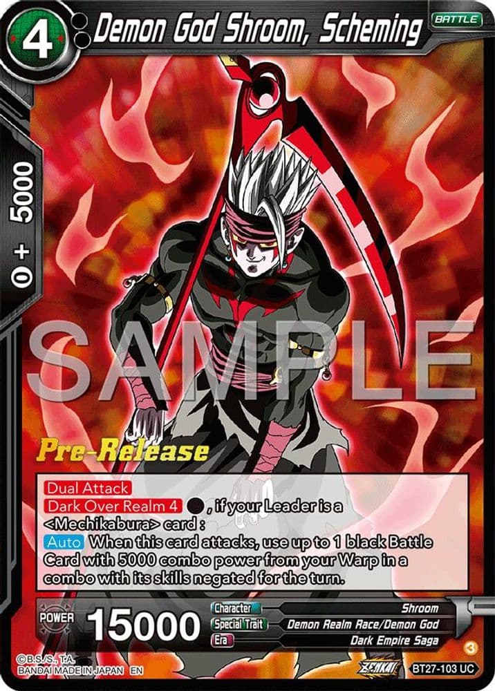 Demon God Shroom, Scheming (Pre-Release)