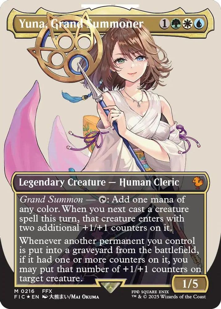 Yuna, Grand Summoner (Borderless · Surge Foil)
