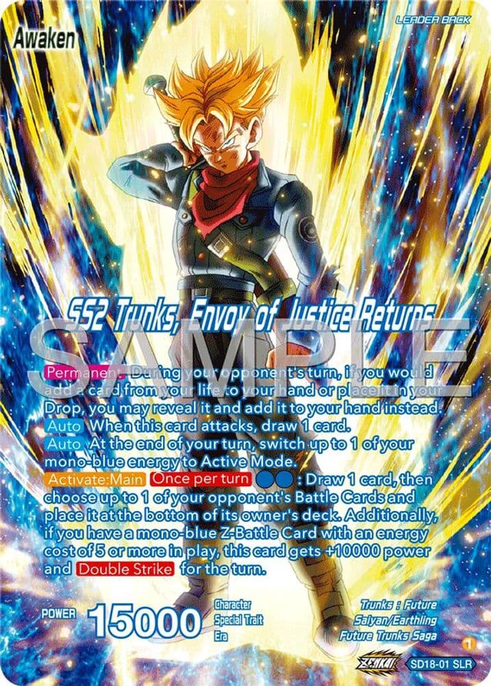 Trunks // SS2 Trunks, Envoy of Justice Returns (Silver Foil) (Reprint)