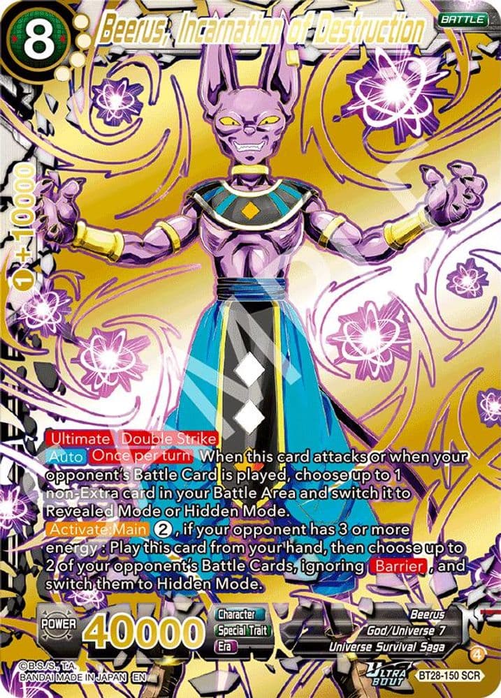 Beerus, Incarnation of Destruction