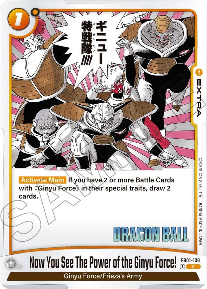 Now You See The Power of the Ginyu Force!