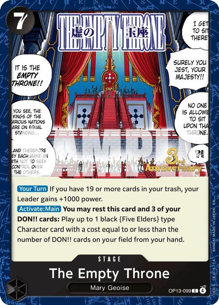 The Empty Throne (3rd Anniversary Tournament)