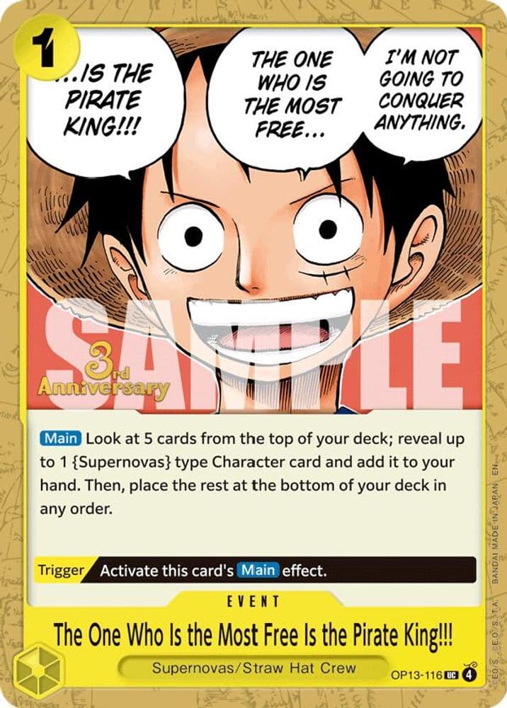 The One Who Is the Most Free Is the Pirate King!!! (3rd Anniversary Tournament)